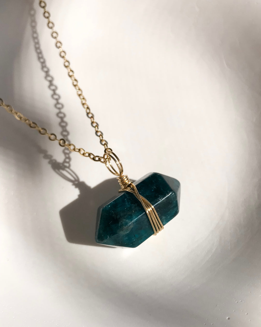 APATITE Necklace | Gold