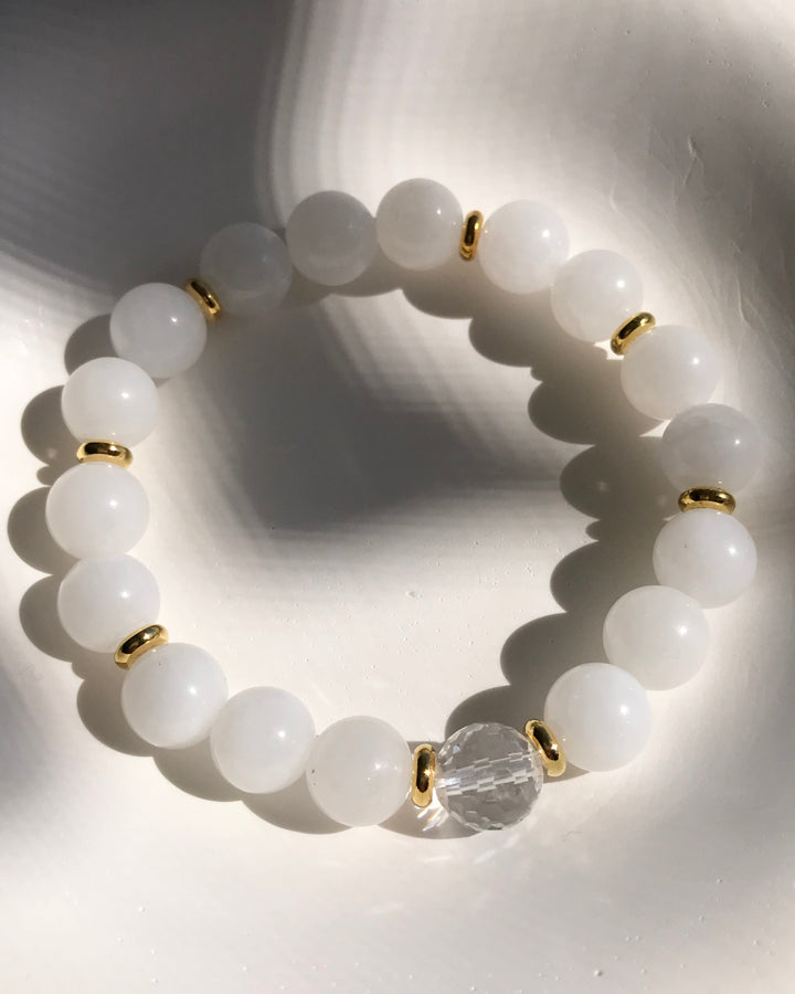 HEALING | MILKY QUARTZ INTENTION BRACELET