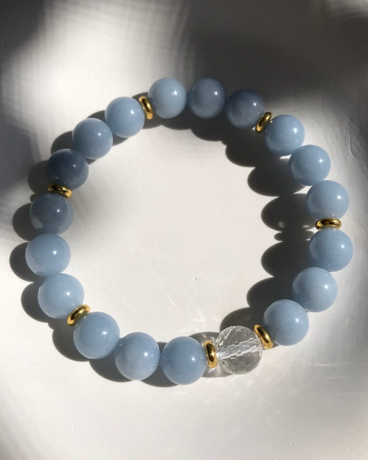 SUPPORT | ANGELITE INTENTION BRACELET