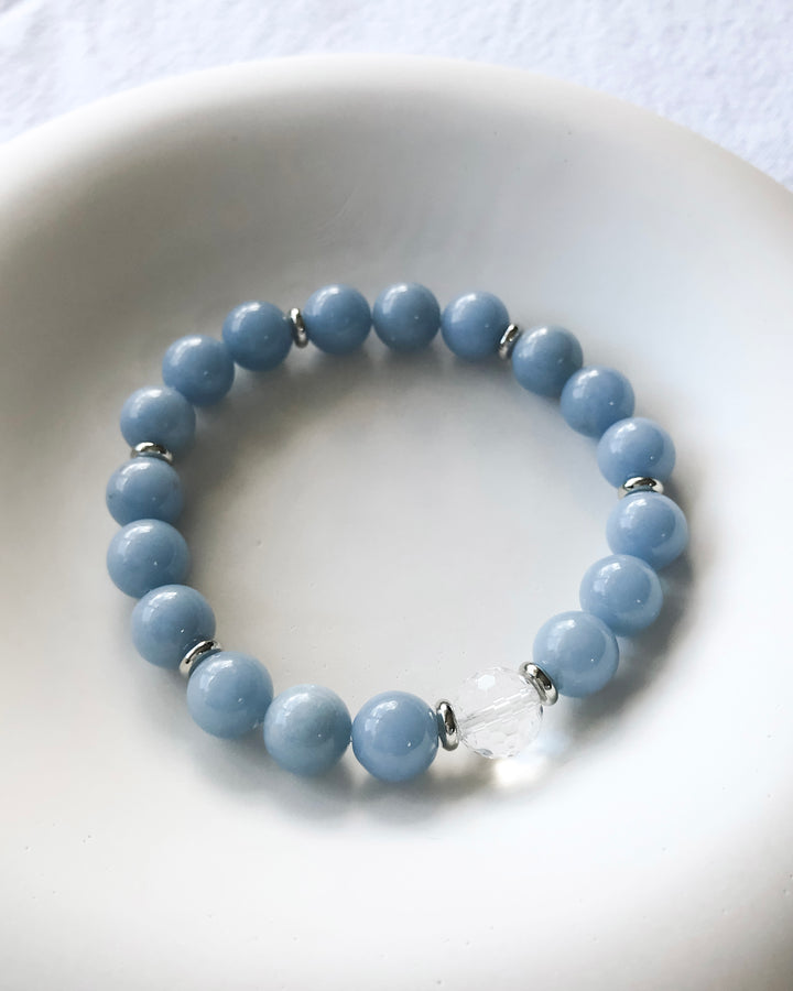 SUPPORT | ANGELITE INTENTION BRACELET