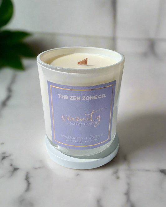 SERENITY | Coconut + Lime Wood Wick Candle