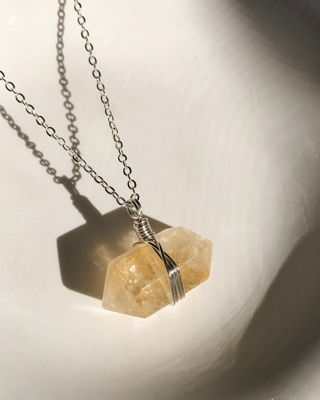 CITRINE Necklace | Silver