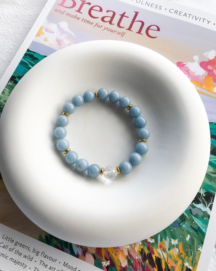 SUPPORT | ANGELITE INTENTION BRACELET