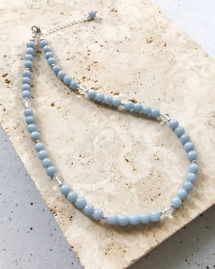 SUPPORT | Angelite Mini Intention Necklace