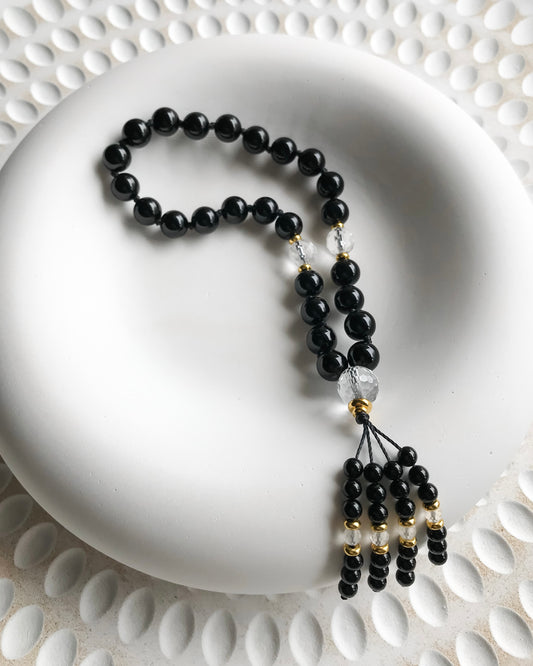 GROUNDING | Black Onyx Worry Beads