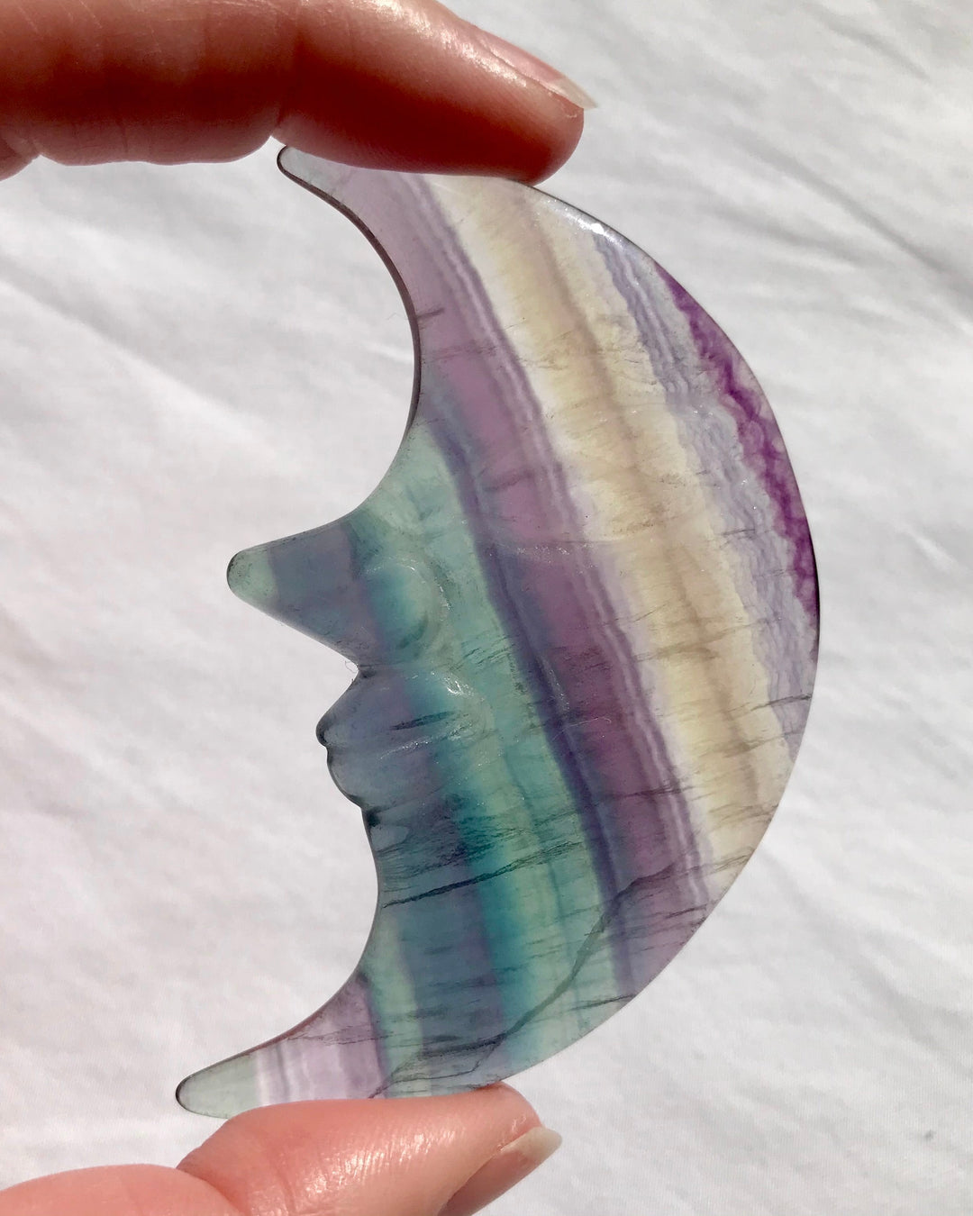 RAINBOW FLUORITE | Moon Face