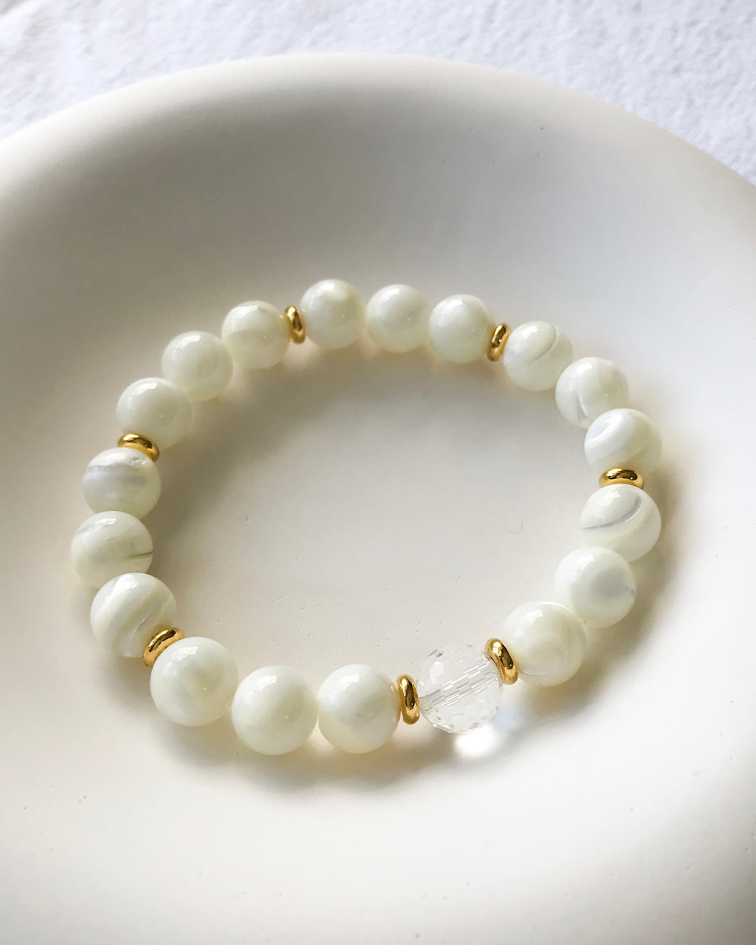 CONFIDENCE | MOTHER OF PEARL INTENTION BRACELET