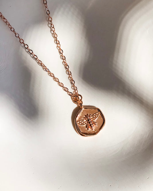 Just Be Yourself Pendant Necklace | Rose Gold | 50cm