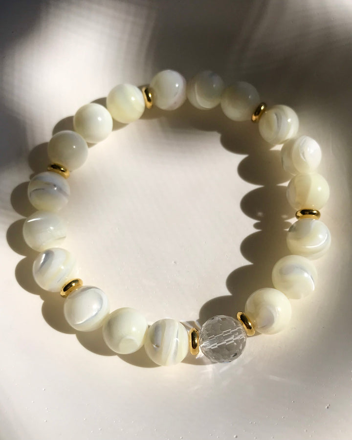 CONFIDENCE | MOTHER OF PEARL INTENTION BRACELET