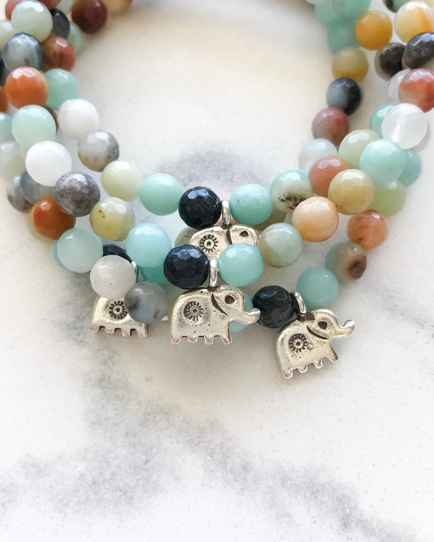 SAFARI | Amazonite Mala Bracelets