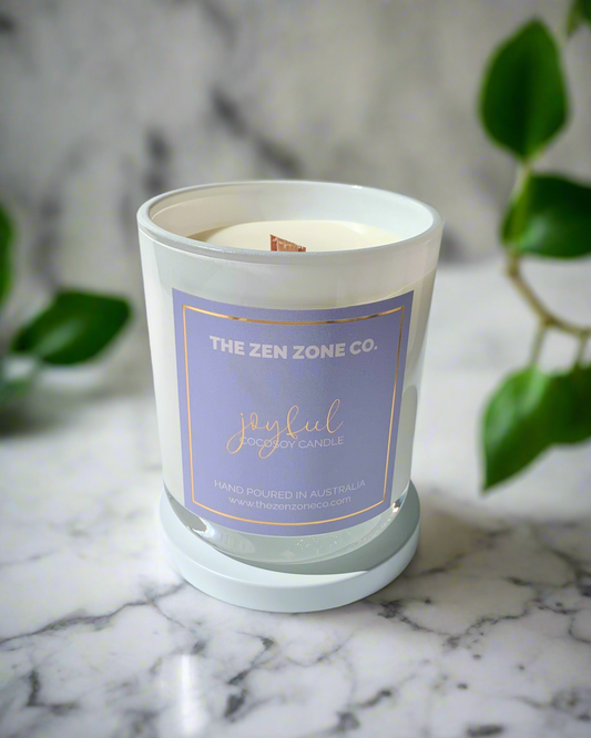 JOYFUL | Iris + Herbs Wood Wick Candle