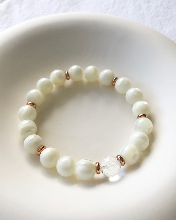 CONFIDENCE | MOTHER OF PEARL INTENTION BRACELET