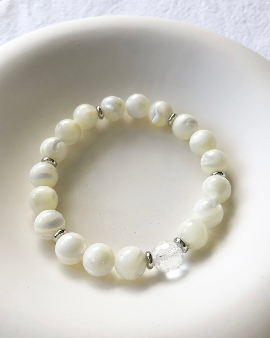 CONFIDENCE | MOTHER OF PEARL INTENTION BRACELET