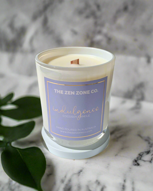 INDULGENCE | Vanilla Caramel Wood Wick Candle