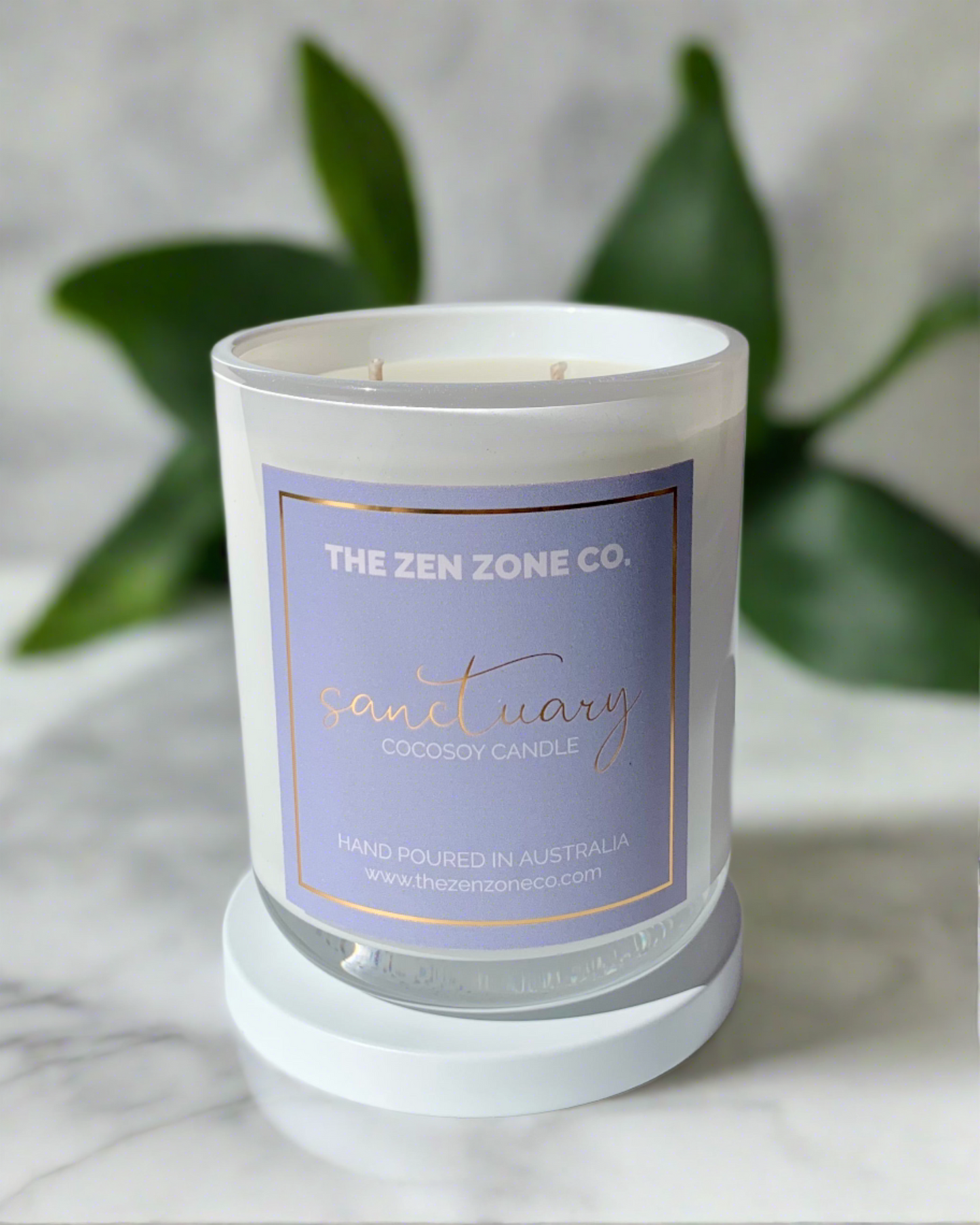 SANCTUARY ~ Camellia + Pink Lotus Twin Wick Candle