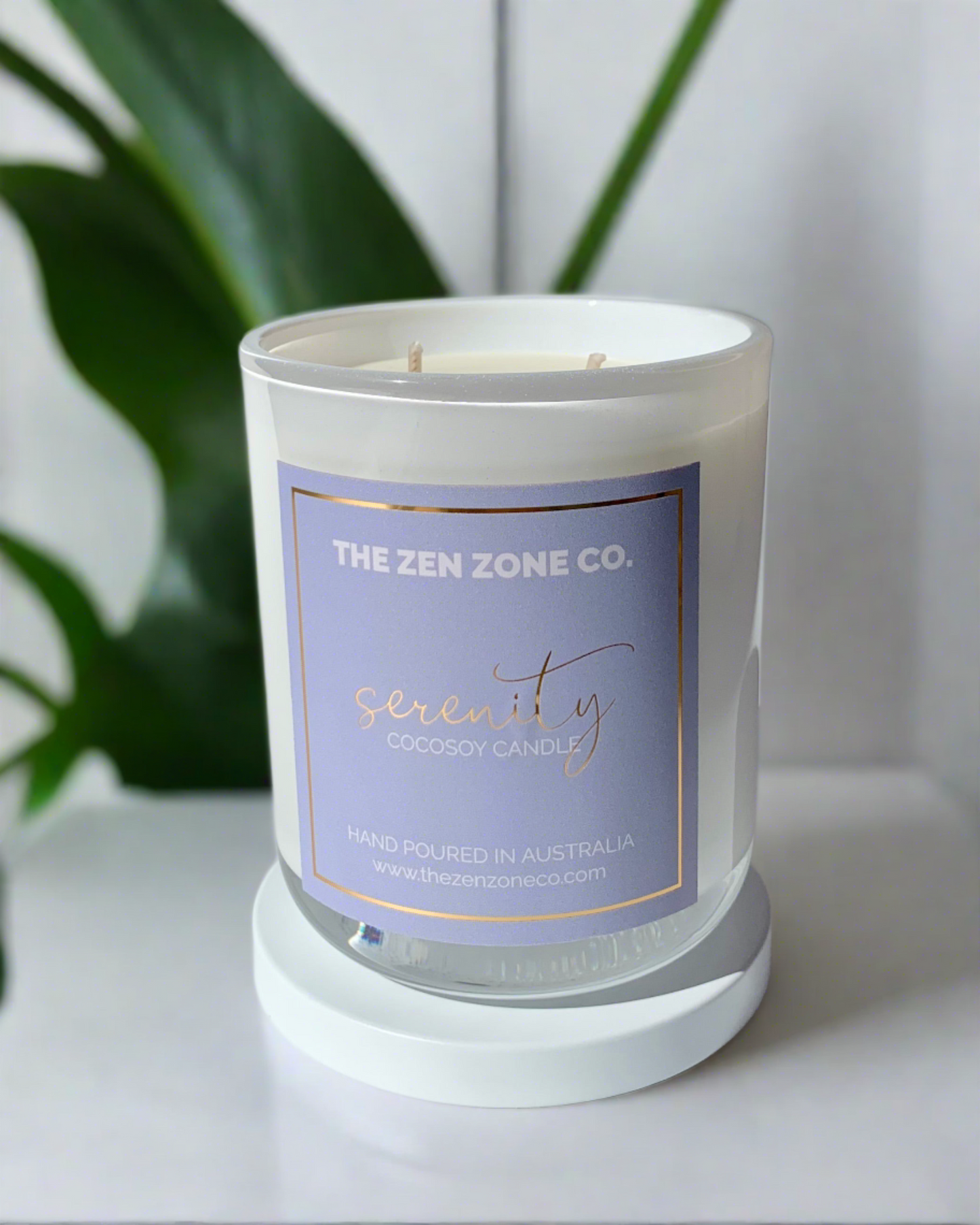 SERENITY ~ Coconut + Lime Twin Wick Candle