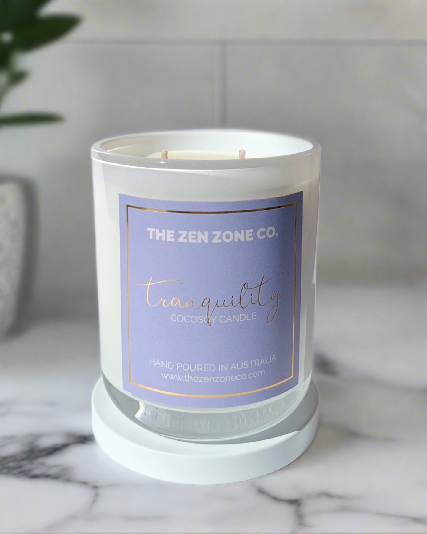 TRANQUILITY ~ Watermelon Twin Wick Candle