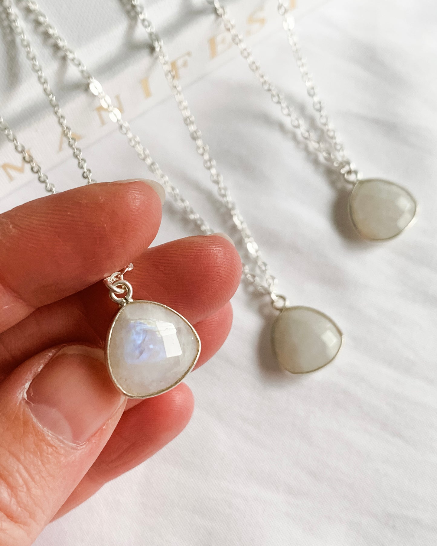 Moonstone Necklace | Silver | 50cm