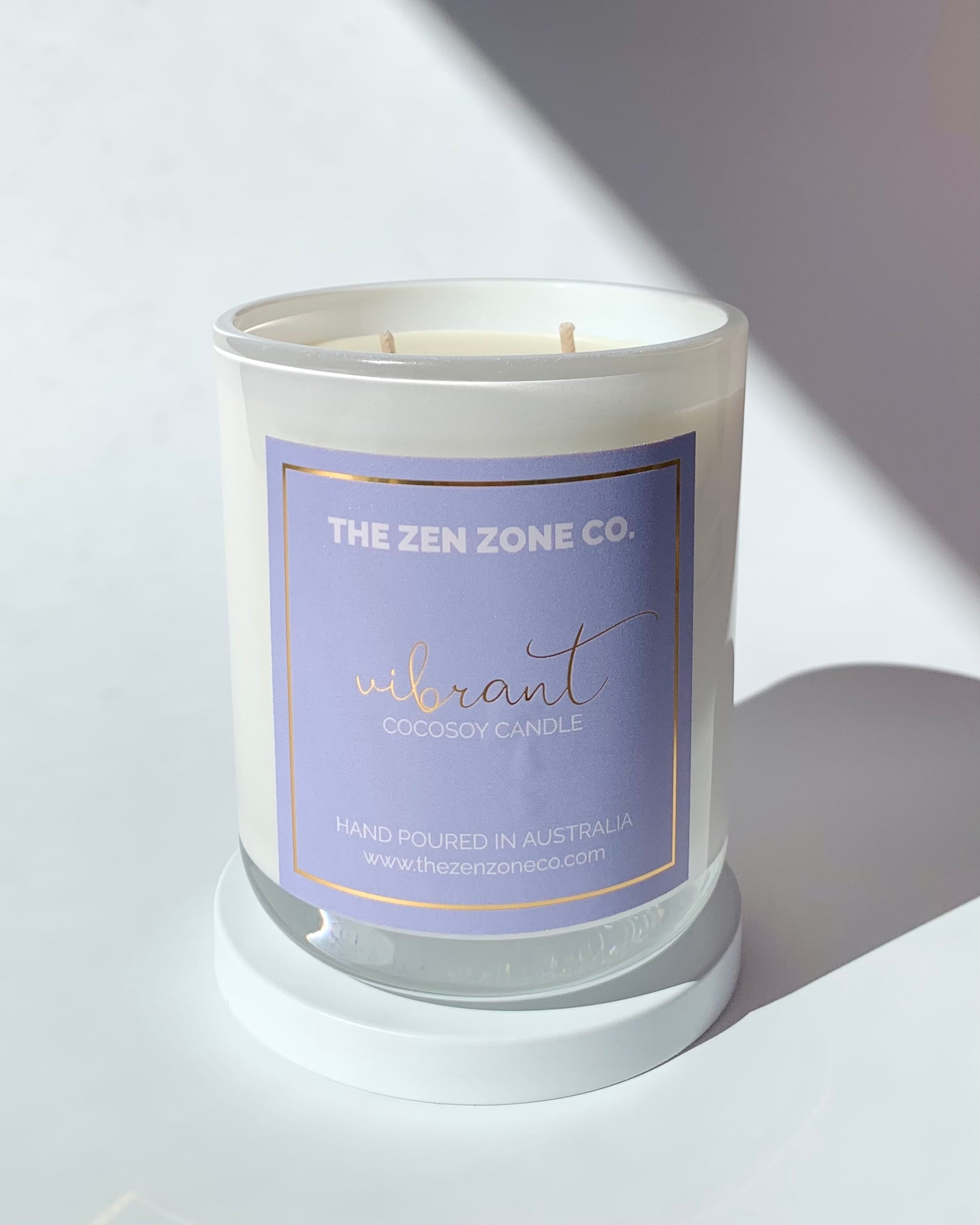 blackcurrant rose candle by The Zen Zone Co