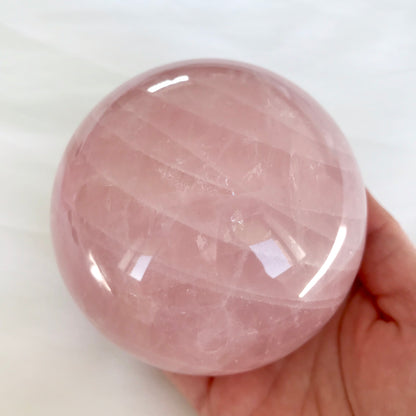 The Zen Zone Co Rose Quartz Crystal Sphere